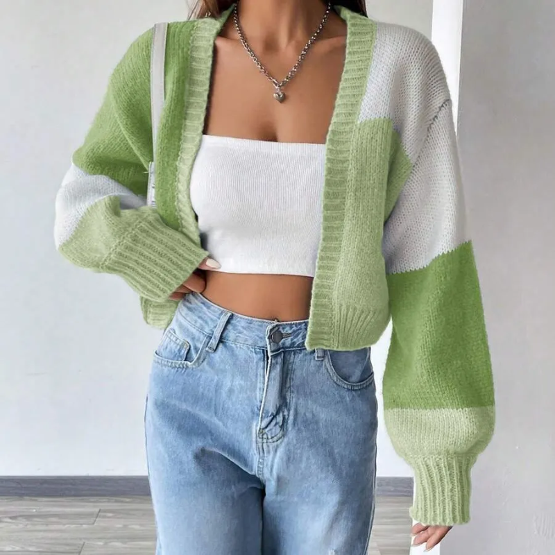 Bianca - Colour-Block Cardigan