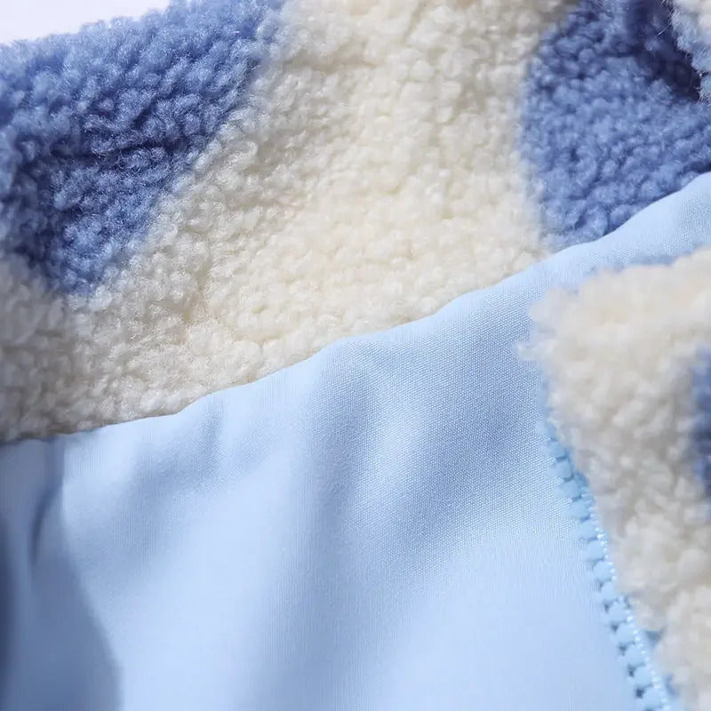 Kaitlyn - Soft reversible jacket with hearts