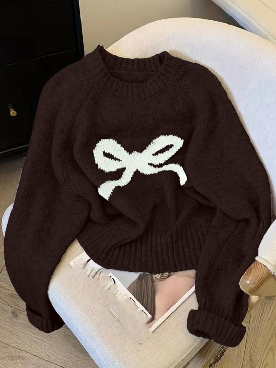 Dian - Elegant Bow Knit Sweater
