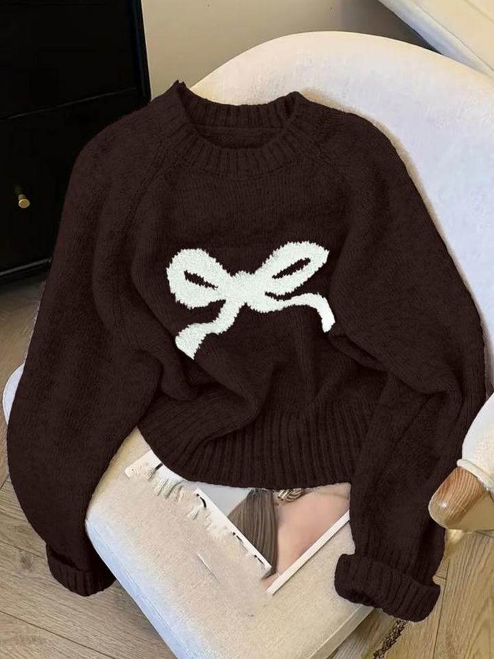 Dian - Elegant Bow Knit Sweater