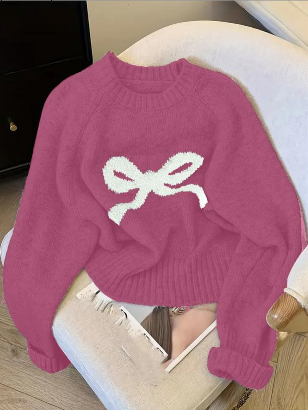 Dian - Elegant Bow Knit Sweater