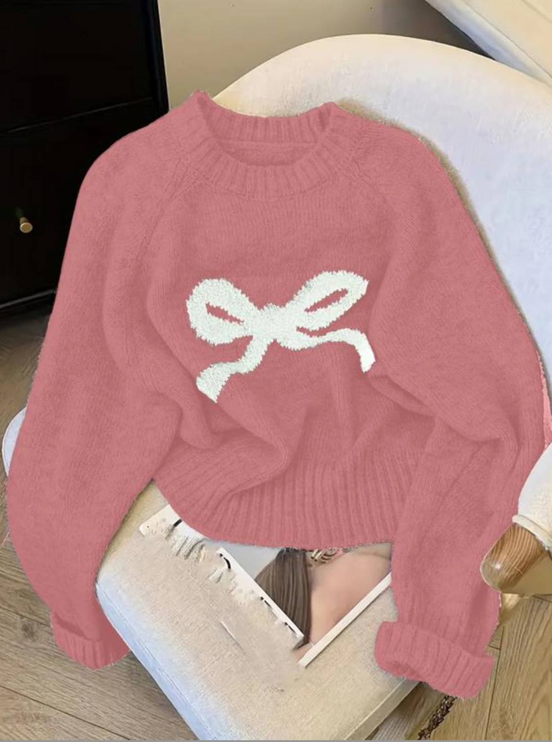 Dian - Elegant Bow Knit Sweater