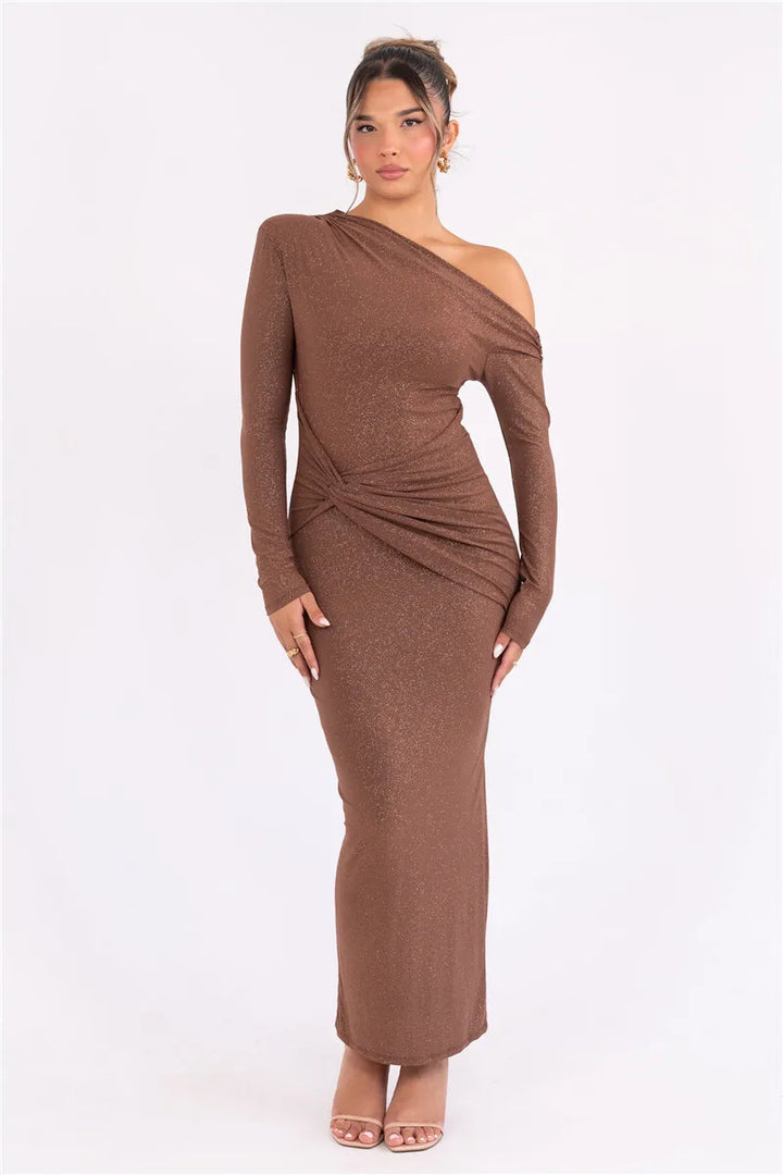 Brooke - Shoulder Maxi Dress
