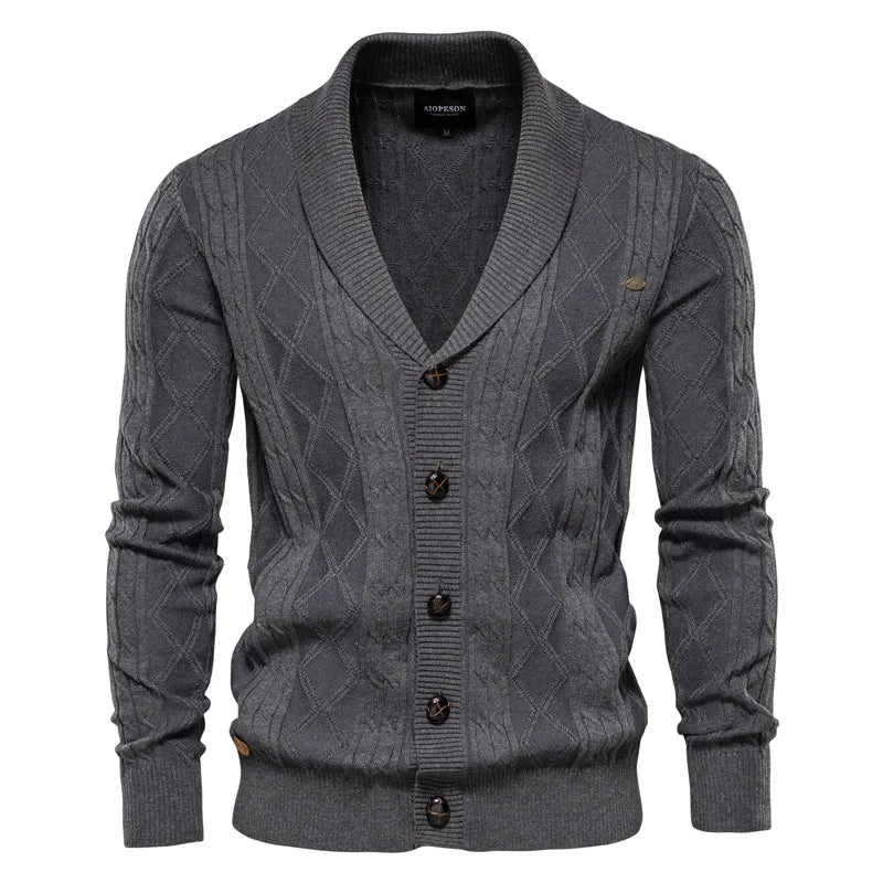 Chase - Elegant cable-knit cardigan
