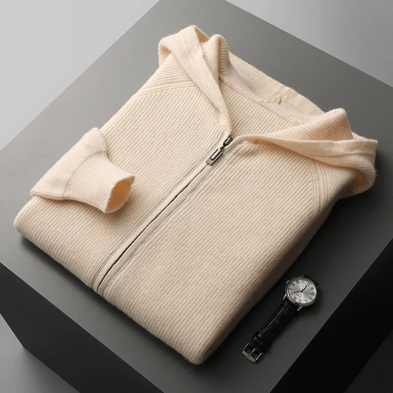 Charlie - Merino Wool Zip-Up Jacket