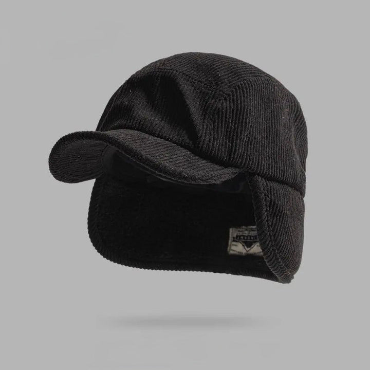 Caitlin – Ribbed cap with ear flaps