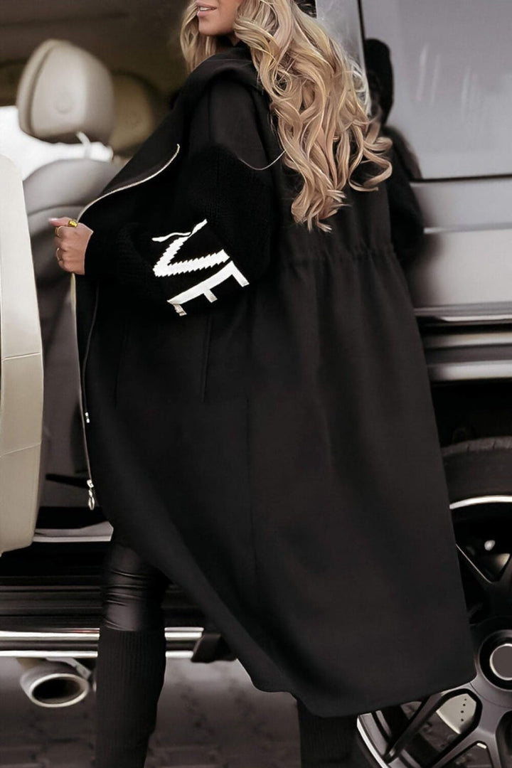 Lydia - Coat with Knitted Sleeves