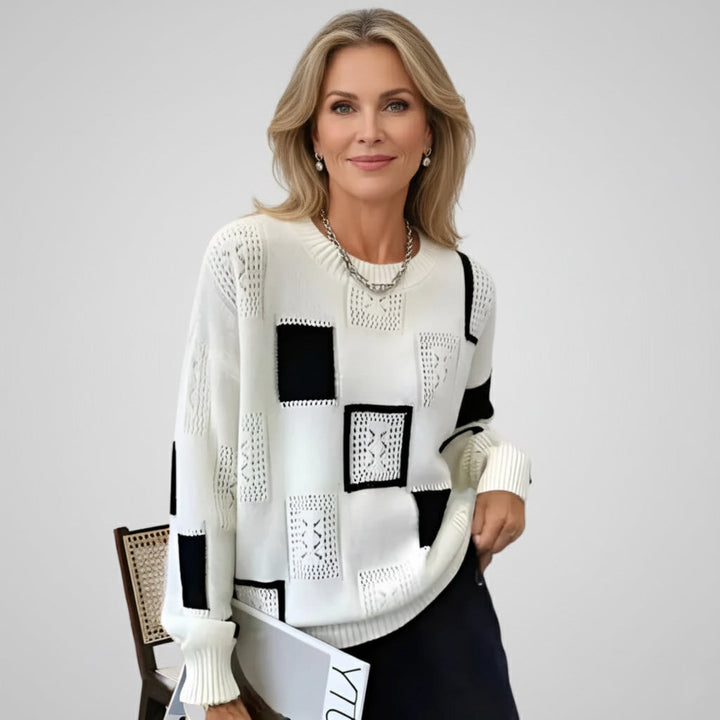 Charlotte - Chic Geometric Sweater