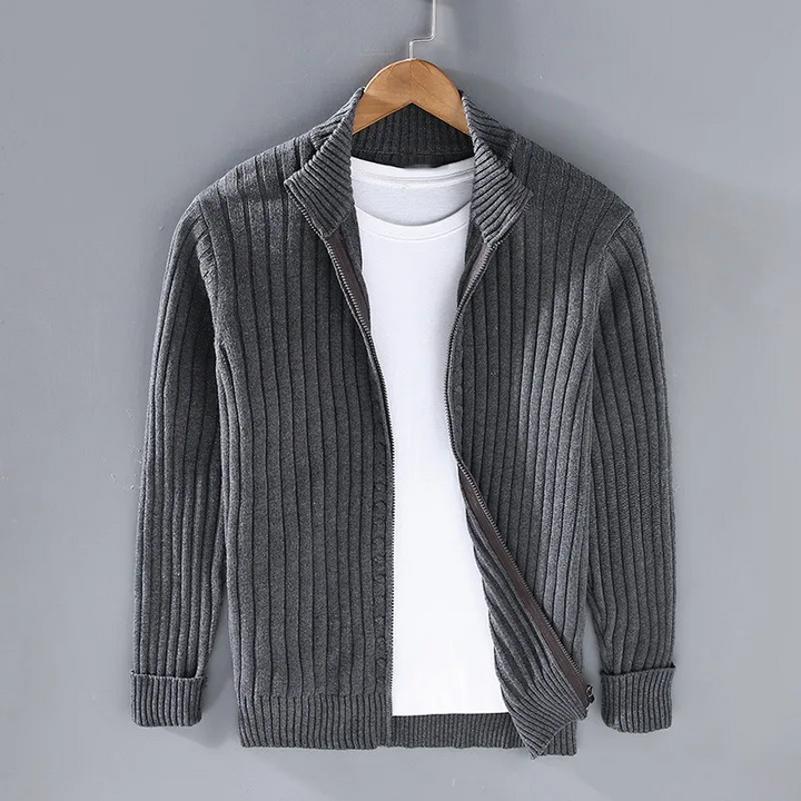 Harry – zip-up cardigan