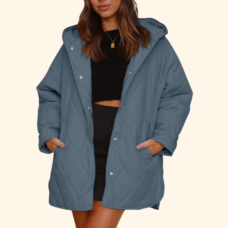 Thea - Quilted Hooded Coat