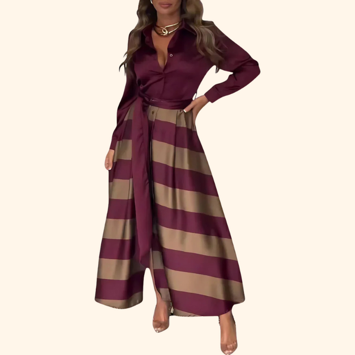 Lauren - Long Striped Dress